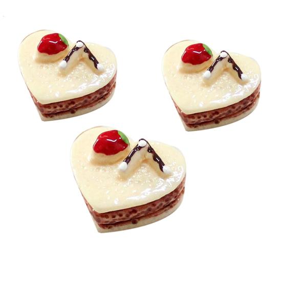 3Pcs Simulation Chocolate Miniature Cakes Accessories Food Figurine Dollhouse
