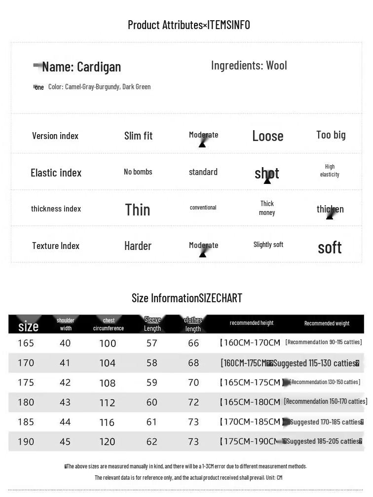 Hengyuanxiang Men's Winter Half-Zip Wool Blend Sweater