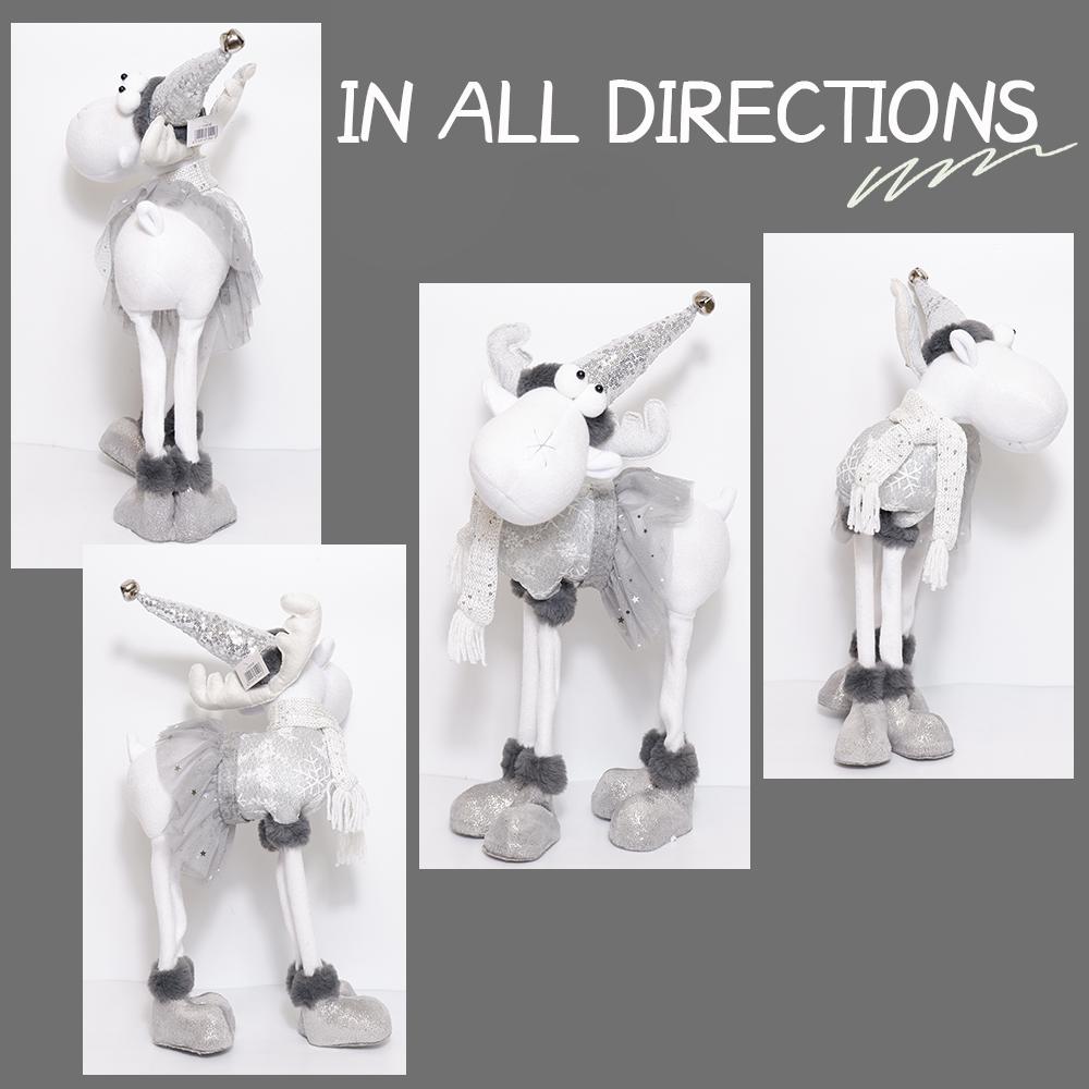 Nové vánoční ozdoby na panenky z plyšových jelenů, roztomilé vánoční ozdoby na jelena, domácí dekorace na vánoční stromeček