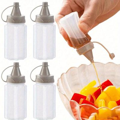 Mini Tragbare Saucenflasche, Salatdressing Tomatensauce Verpackungsflasche, Kunststoff Würzsaucen Quetschflasche, Würzsaucenflasche, Japanischer Stil