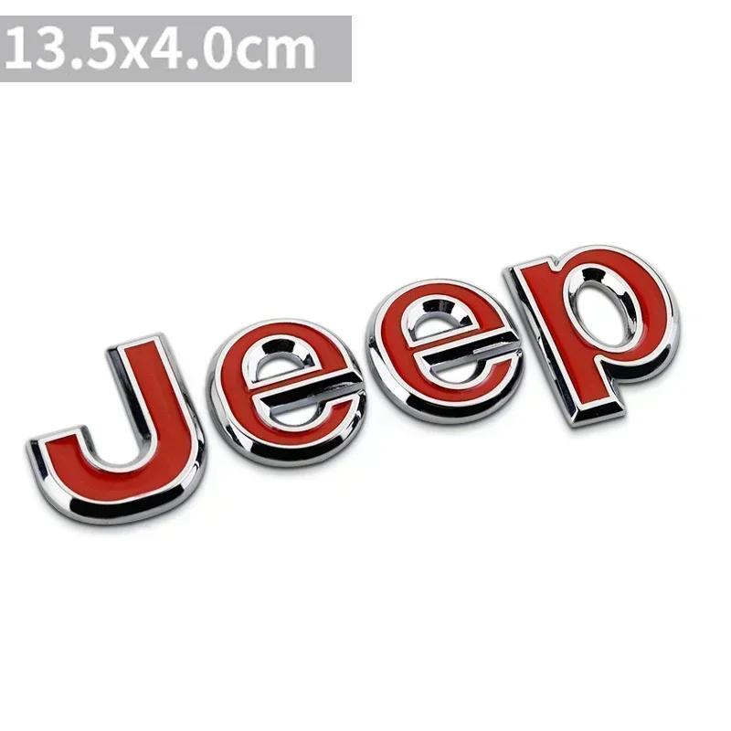 For Jeep Metal Car Styling Hood Trunk Badge Mark for JEEP Wrangler Grand Cherokee Compass Renegade Patriot Rubicon Liberty J