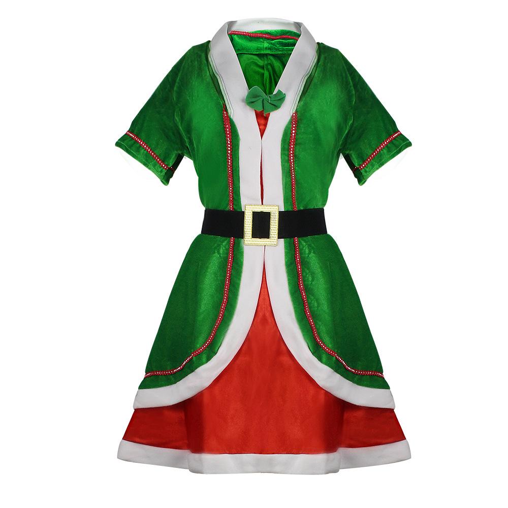 Christmas Green Elf Christmas Costume Green Christmas Costume Temptation Night Stage Costume