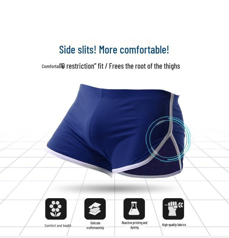 Men's Summer Cotton Arrow Boxer Shorts - Trendy Loose-Fit Sports & Homewear