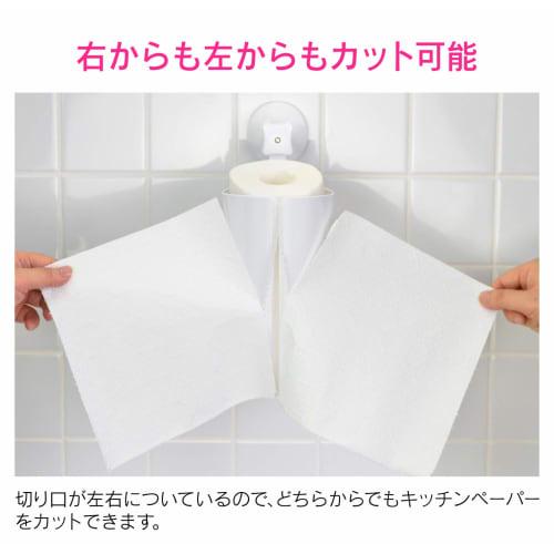 Gaona Paper Towel Holder, White, for Kitchen Paper, Suction Cup Type, Vertical, GA-PF026