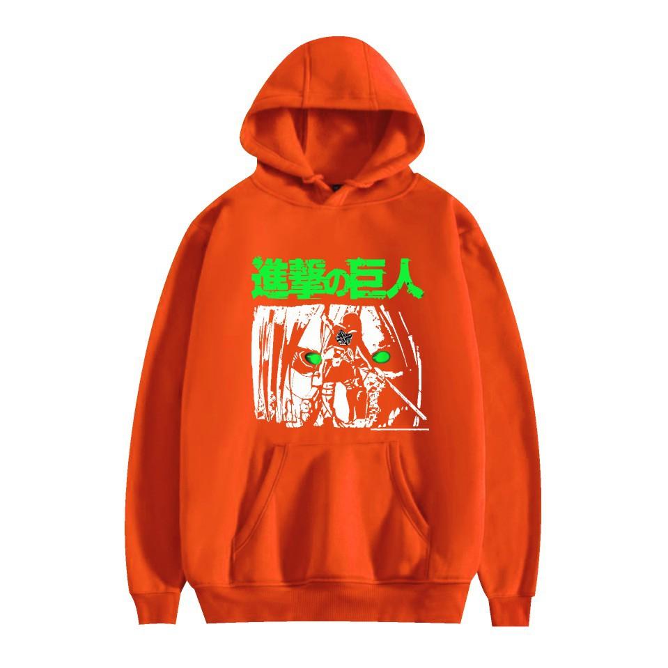 Unisex Attack on Titan Hoodie Sweatshirt Cartoon Printed Streetwear Hoodies for Couples Men Women
