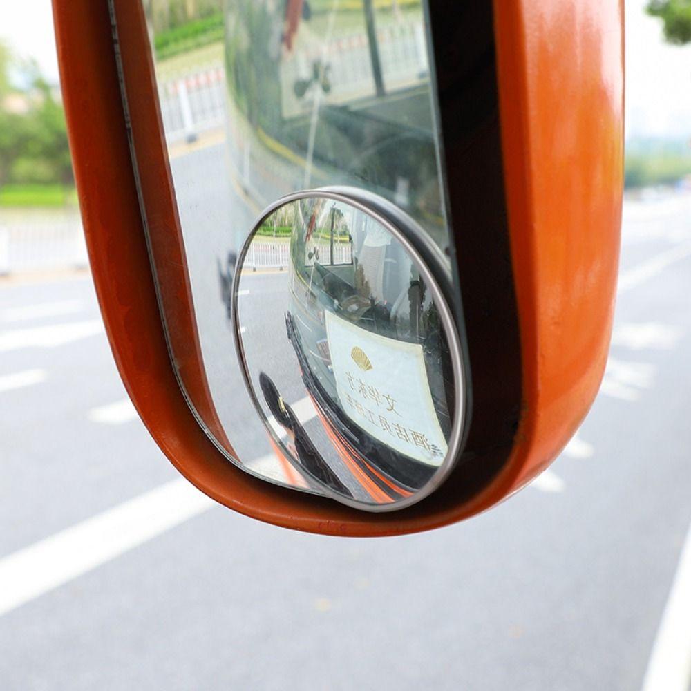 HD Convex Truck Bus Round Blind Spot Mirror Wide Angle Rear View Mirror  Auto Accessories