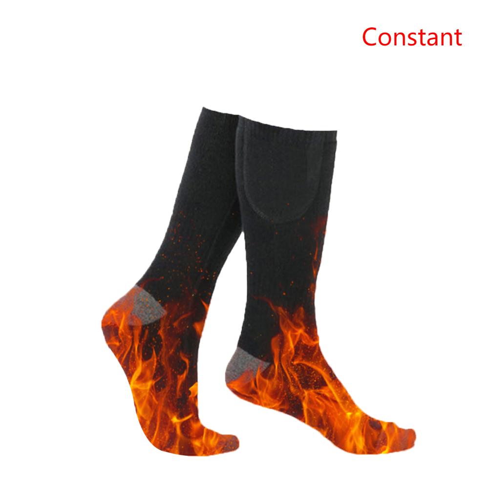 

Skiing Sock, Winter Heated Socks, Heating Foot Rechargeable Heating Warmth Socks, for Women Men Camping Hiking Equipmen 1Pair