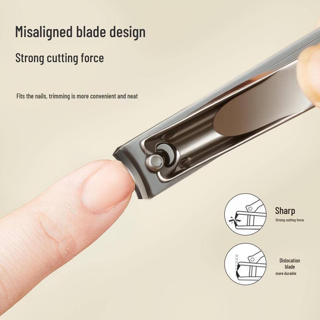 Portable High-End Manicure Set: 4-Piece Nail Clippers & Care Tools