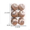 6Pcs Christmas Ball Ornaments Hanging Shatterproof Balls Decorative Bauble for