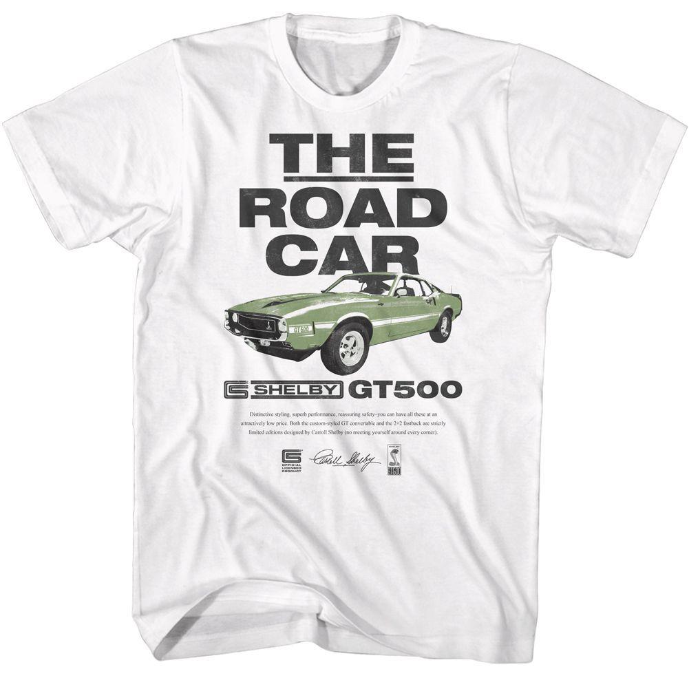 Carroll Shelby The Road Car White T-Shirt XL