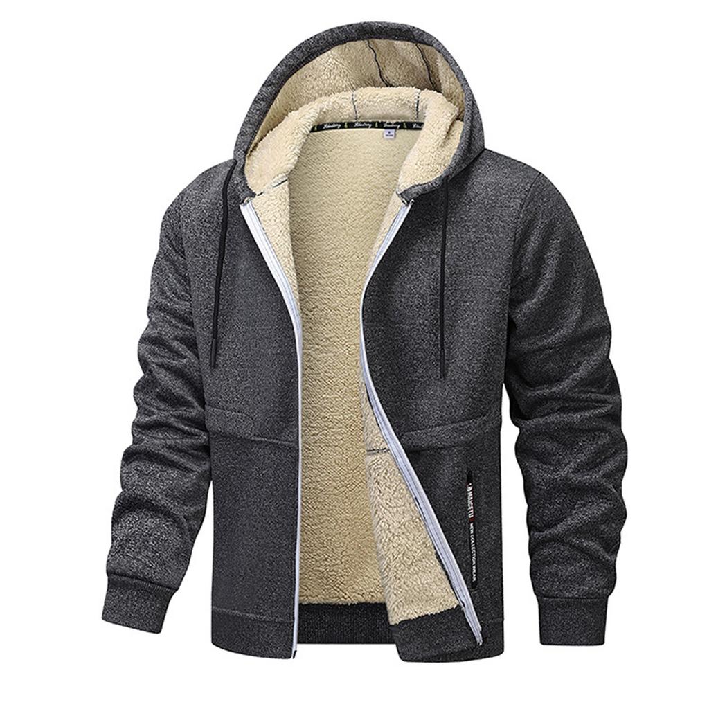 Men'S Zipper Jacket, Casual Retro Long Sleeved Cardigan Jacket