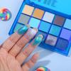 UCANBE - Paleta de Sombras de Ojos Blue Tonic de 15 Colores