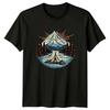 Adventure Awaits Mountain Lake Camping T-Shirt Outdoor Adventure Birthday Gift