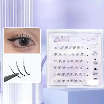 LuxeFlutter - Natural Wispy Cluster Glue-Free Lower False Eyelashes