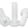 Cross Slot Round Head Nylon Machine Screw - M2.5 to M8