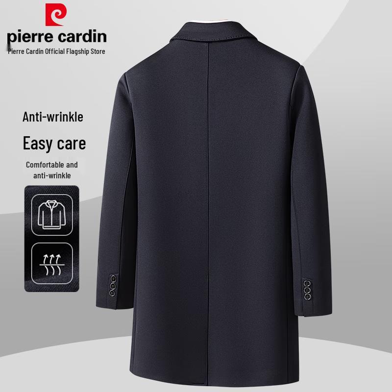 Pierre Cardin Men's Business Mid-length Trench Coat