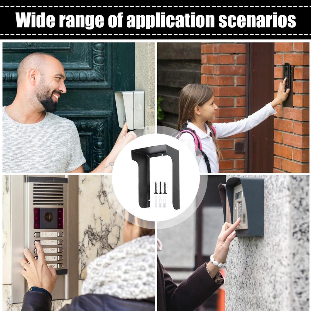 Ring Faceplate For Doorbell Metal Ring Doorbell Cover Plate Waterproof And Weatherproof Precise Anti Glare Ring Doorbell Cover