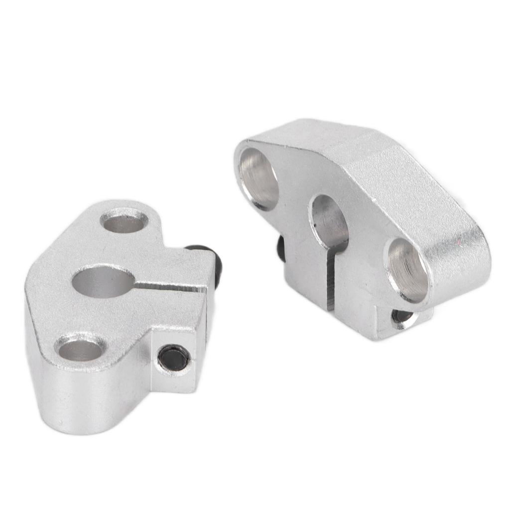 2 Pcs Horizontal Optical Axle Support 0.3inch Wear Resistance Straight Linear Rail Bracket
