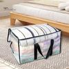 Clear Moving Bags Heavy Duty with Durable Zipper Reinforced Handle Space-saving Convenient Storage Bag