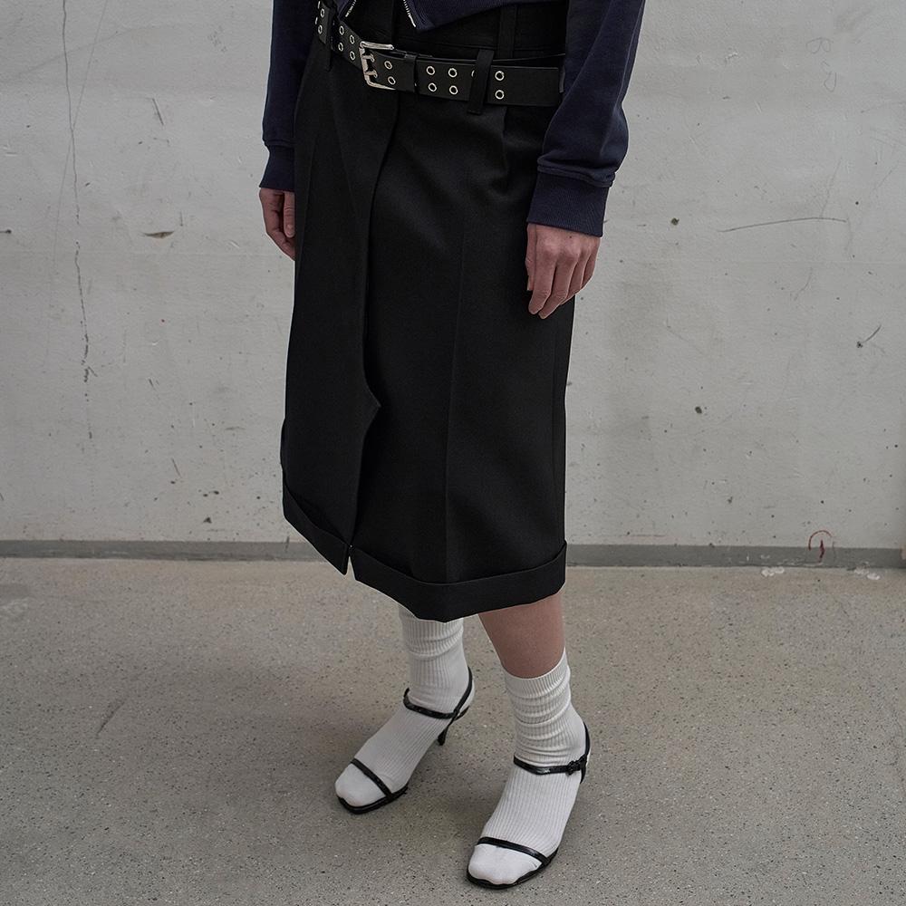 Lcdc Tm Tailored Zip Front Skirt (Black)