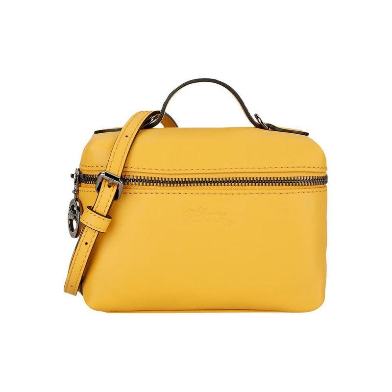 Longchamp Le Pliage Xtra 16 Solid Color Embossed Logo Zipper Closure Leather Box Bag Handheld Shoulder Crossbody Mini Women bags Apricot 10187987222