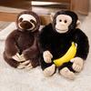 New Orangutan Sloth Wild Boar Doll Super Soft Stuffed Animals Pig Gorilla Monkey Plush Toys Cartoon Decor Birthday Gifts