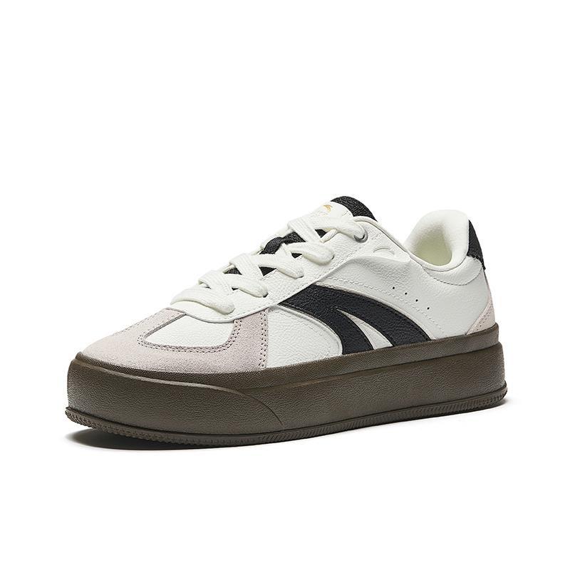 Anta TT Series Women Low-top Skate Shoes White Gray Simple Versatile Breathable Durable 922538023-3