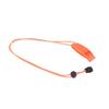 10 Pcs Safety Whistle Emergency Whistle With Rope Orange For Camping Hiking Hunting Fishing