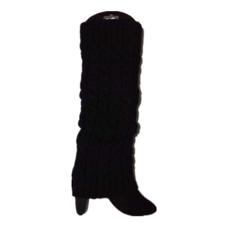 Stokta 40cm Kore Tarzı Kablo Örgü Tozluklar - Sonbahar/Kış Düz Renk Yün Çoraplar.