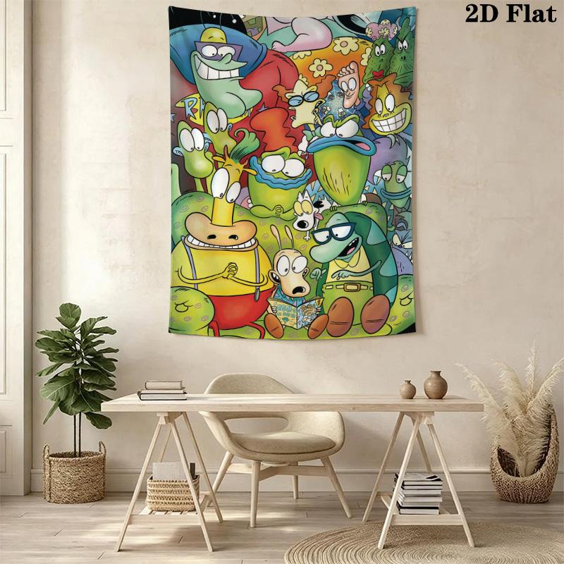 Rocko's Modern Life Pattern Home Decor Tapestry, Wall Hanging, Decorative RV Wall Cloth.SGT0917325