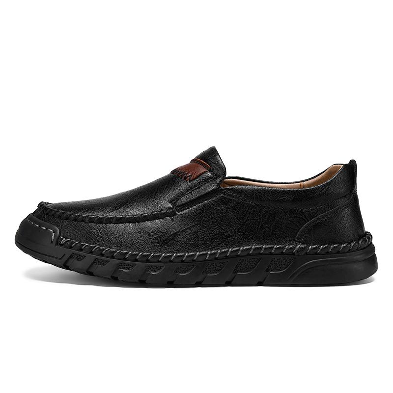 38-46 Men's Leather Casual Shoes Handmade Loafers Comfortable Men's Slip On Shoes Flat Moccasins Men's Sneakers