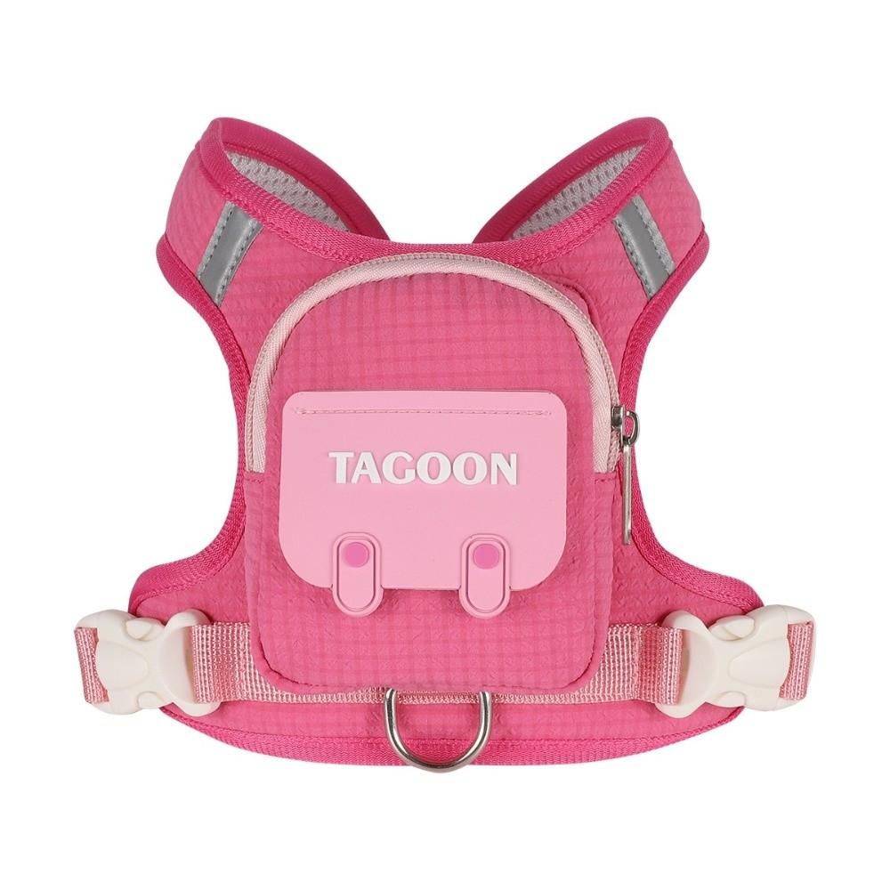 Adjustable Pet Walking Harness Plaid Outdoor Self-Carrying Bag for Small Medium Dogs