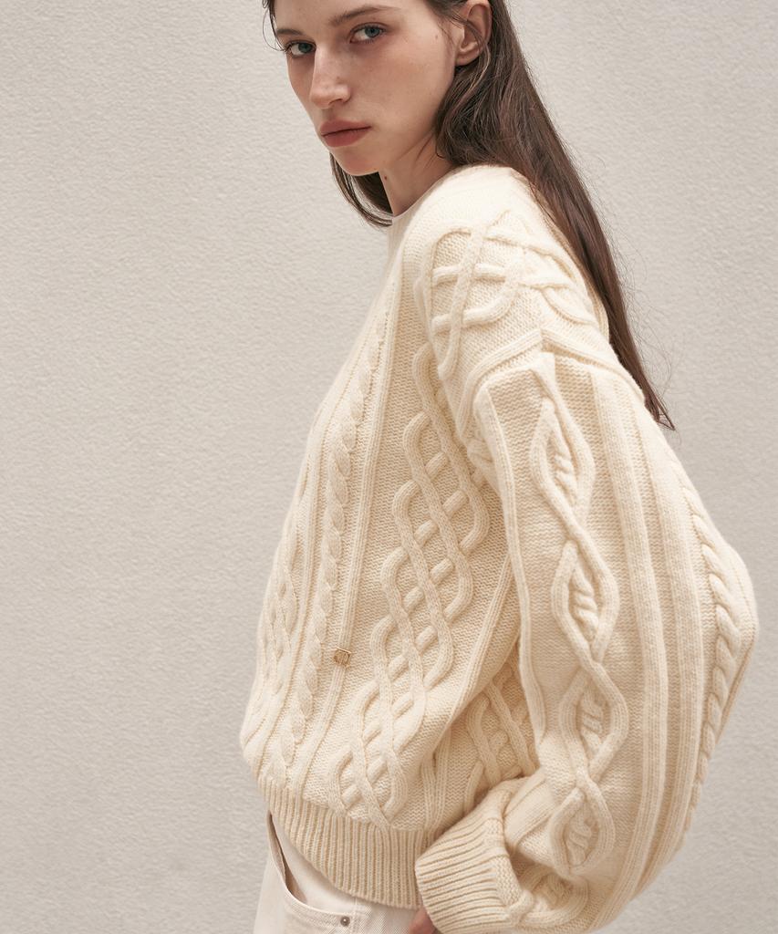 MOTT Classic Cable Knit - Ivory
