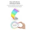 Flexible Silicone 8Pin GPU Power Cable ARGB Lighting Strips 5V3Pin Addressable Syncing For Gaming PC Case Accessories