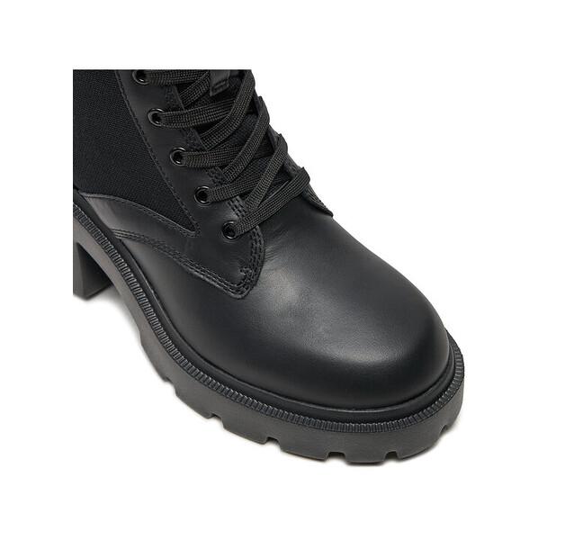 Ботильоны Tommy Jeans Tjw Mid Heel Boots Mix Media EN0EN02556 Black