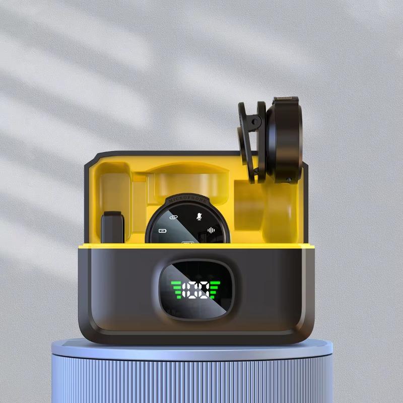 2.4 GHZ J6 Dual Microfone Sem Fio Para Celular Micro Sans Fil Lapel Mini Lavalier Mic Wireless Microphone for Mobile Cell Phone