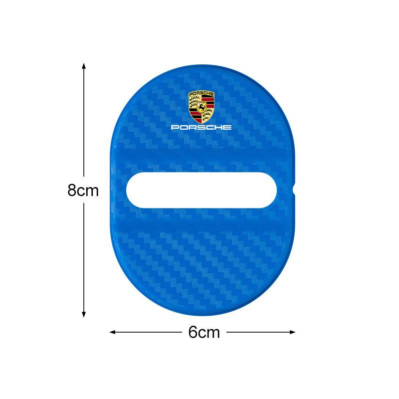 4pz Copertura Protettiva Elastica per Fibbia Serratura Portiera Auto in Silicone Per Porsche Cayenne Panamera Macan 911 Taycan Boxster Cayman 918Pajun