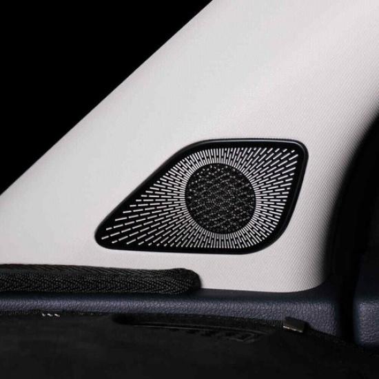 Steel Car Door Speaker A-Pillar Decoration Cover Trim For Kia Sportage -2025