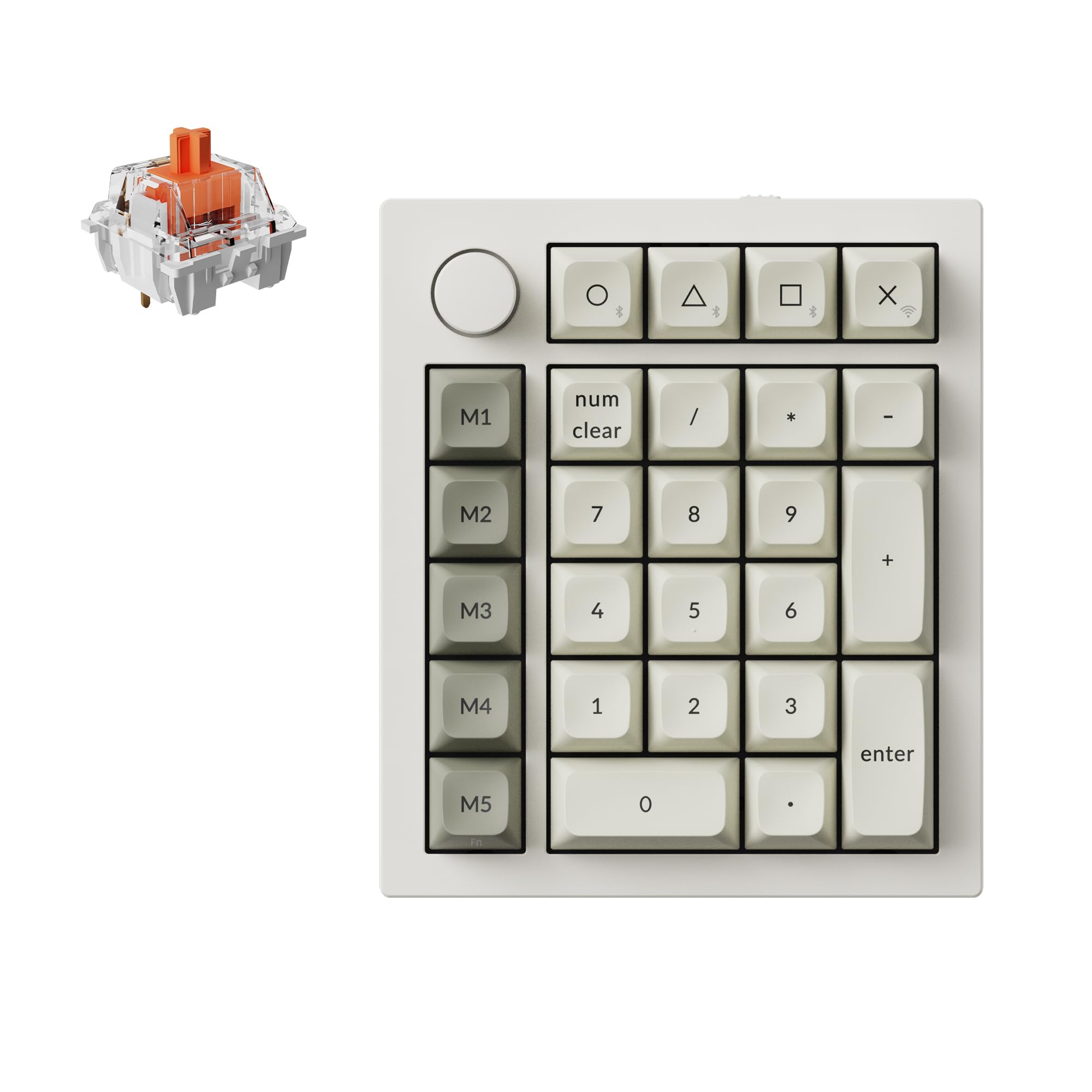 

Q0 Max QMK кастомна цифрова RGB механічна Gateron Jupiter механічна червона вісь []Keychron клавіатура, 2.4