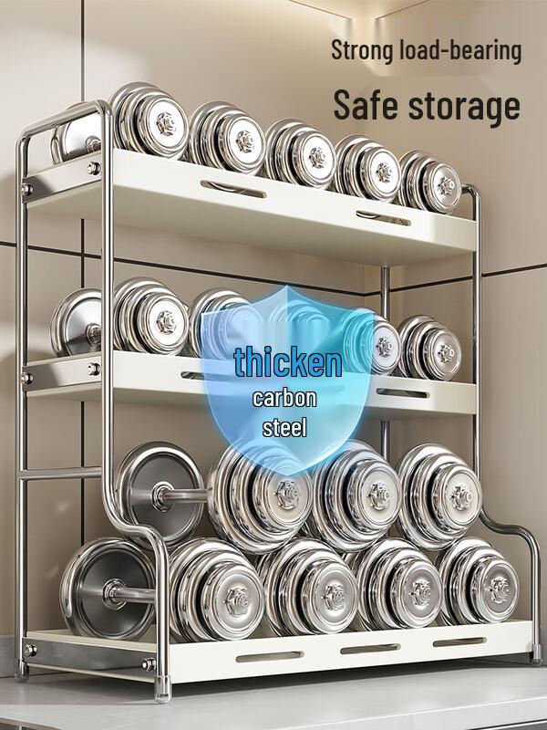 Zhaoran 30cm Single-Tier Aluminum Countertop Spice Rack with Hooks