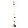 Gas Pole Saw, 33CC 2 Stroke Gas Powered Pole Saws with 20.3 Cm Cutting Bar, Cordless Tree Trimmer with 850ml Fuel Tank, 2.08 To 3.58 M Extendable,