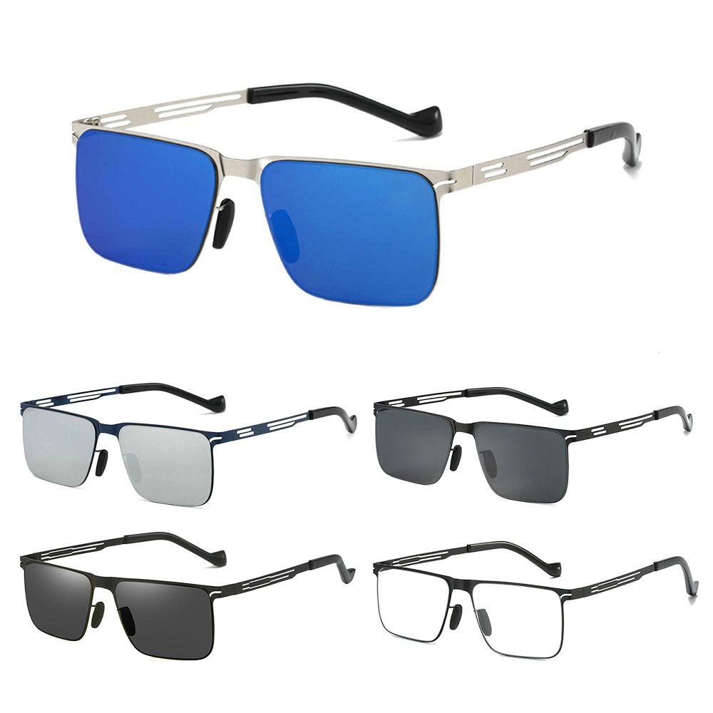 

UV380 Protection Rectangular Sunglasses Metal Frame Eyewear for Women & Men