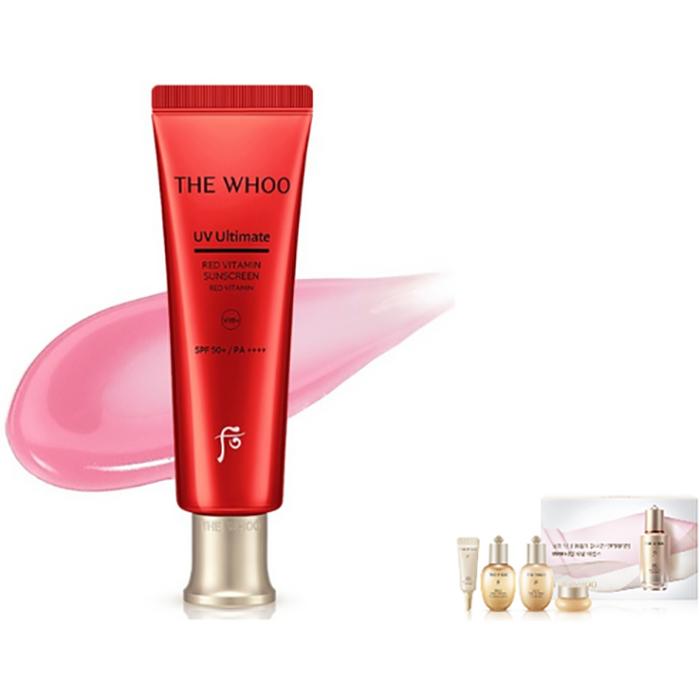 

The Whoo UV Ultimate Red Vitamin Sun Cream SPF50+ PA++++ – Осветляющий и антивозрастной УФ-защитный крем, корейский