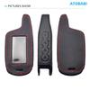 Leather Car Key Cover Bag For Scher-Khan Logicar 1/2/3/4/3i/4i/5i/6i Two Way Car Alarm System LCD Remote Control Fobs Shell Protector Case