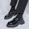 Fashion High quality thick soled shoes Male Casual Men Shoes Comfortable Formal Loafer Business Office Formal Dress Shoes 38-44