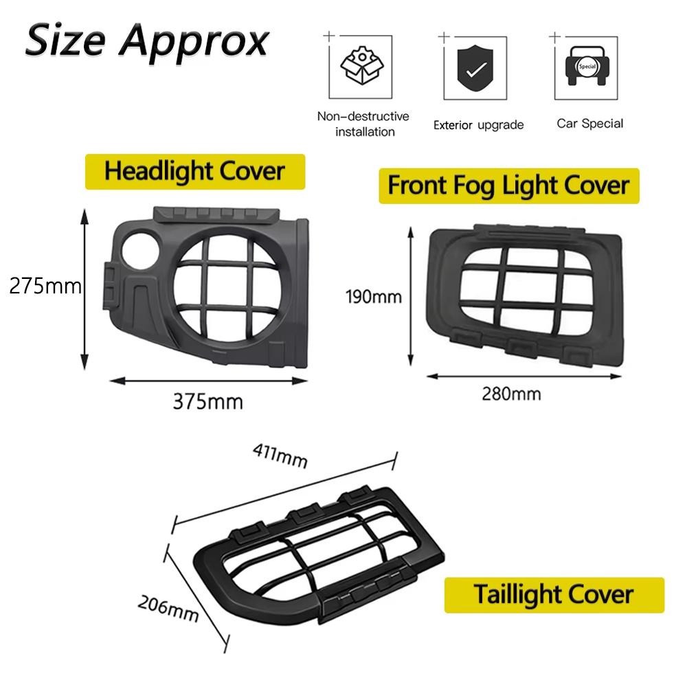 Front Light Taillight Cover Trim Kit For Suzuki Jimny JB64 JB74 2019-2026 Fog Light Guard Decoration Exterior Tuning Accessories