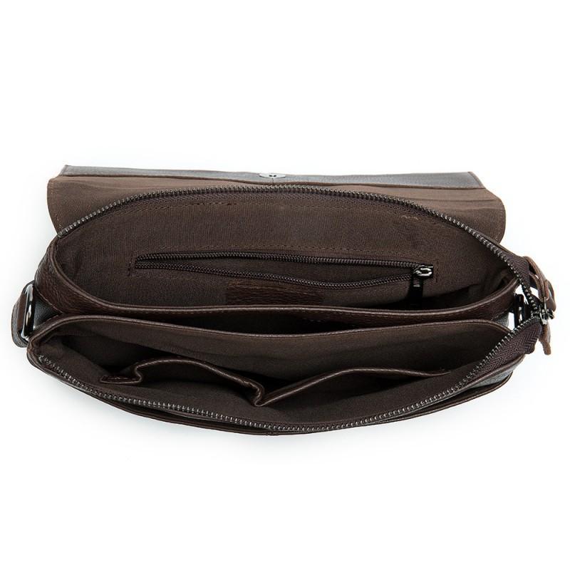 Real Cowhide Men's Leather Crossbody Bag Large Capacity Soft Multifunctional Wrist Antique Handbag Trendy