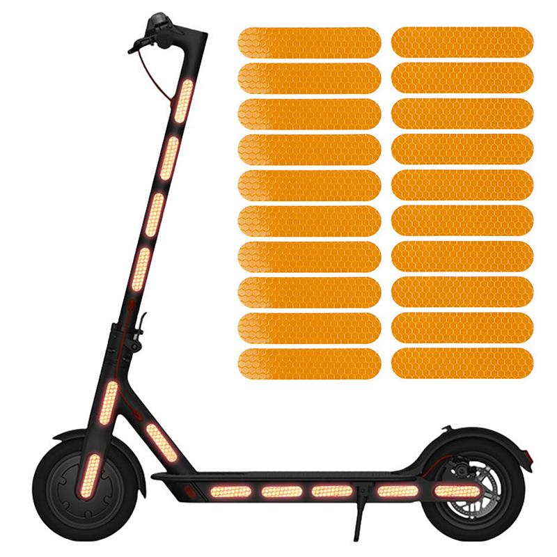 1 sada dílů těla náboje kola noční bezpečnostní výstražná nálepka pro elektrickou koloběžku Ninebot G30 reflexní nálepky pro Xiaomi M365/Pro