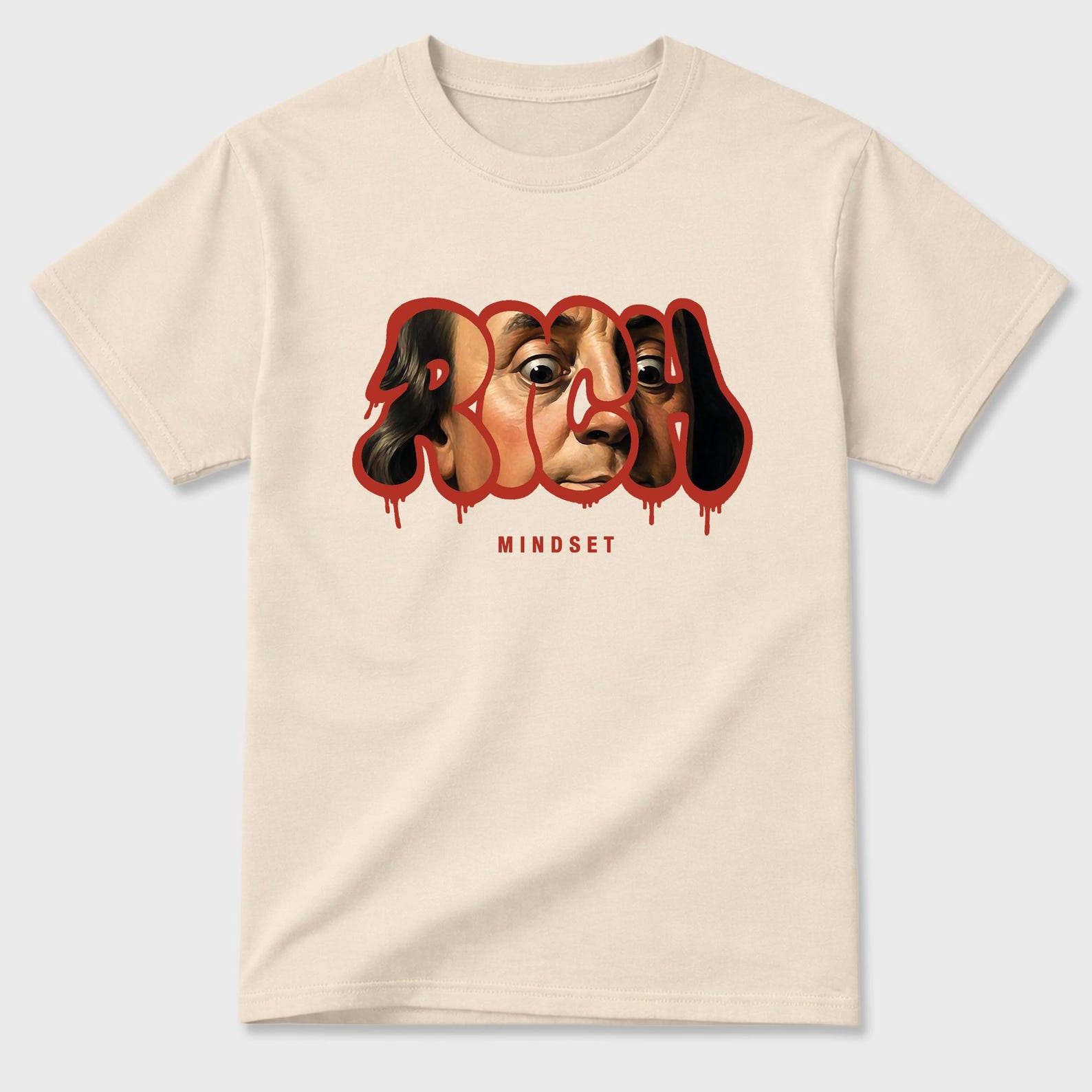 Rich Mindset graphic tee. Streetwear Brand Graphic Tgraphic tee. Streetwear Brand Graphic T-Shirt. Shirt. 4s Brick After Brick 2XL