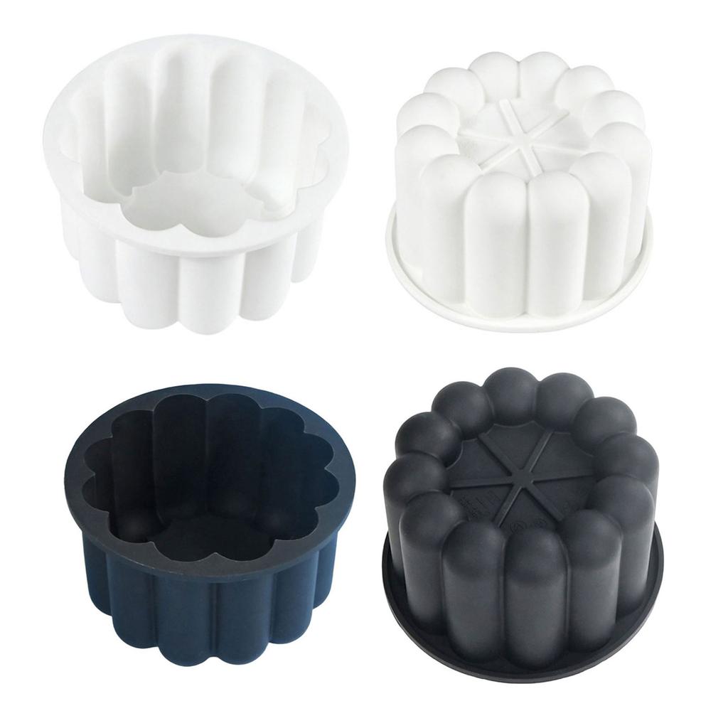 2pcs Flower Petal Chocolate Baking Mould Food Grade Silicone Mousse Cake Molds for Family Gatherings and Celebration